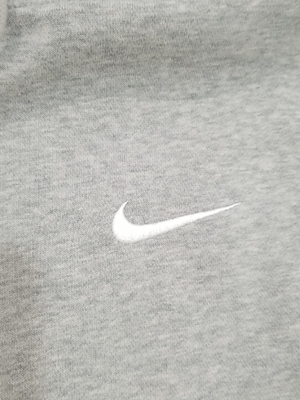Nike Light Gray Hoodie with White Swoosh - Picture 3 of 4